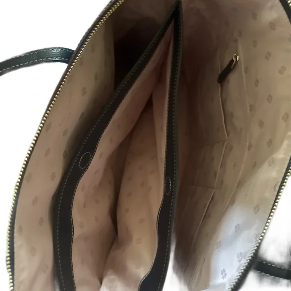 Kate Spade Navy Blue Leather Laptop Bag - Picture 11 of 14